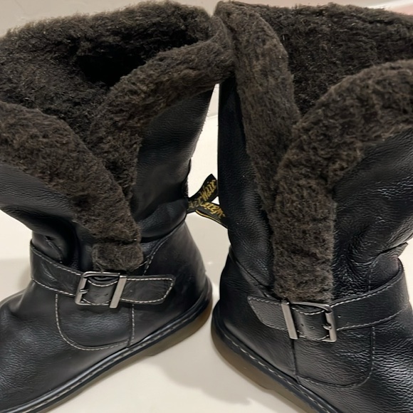 Dr. Martens Brielle Broadway ankle Boots,black, faux fur lining unisex 8L/7M - Picture 13 of 16